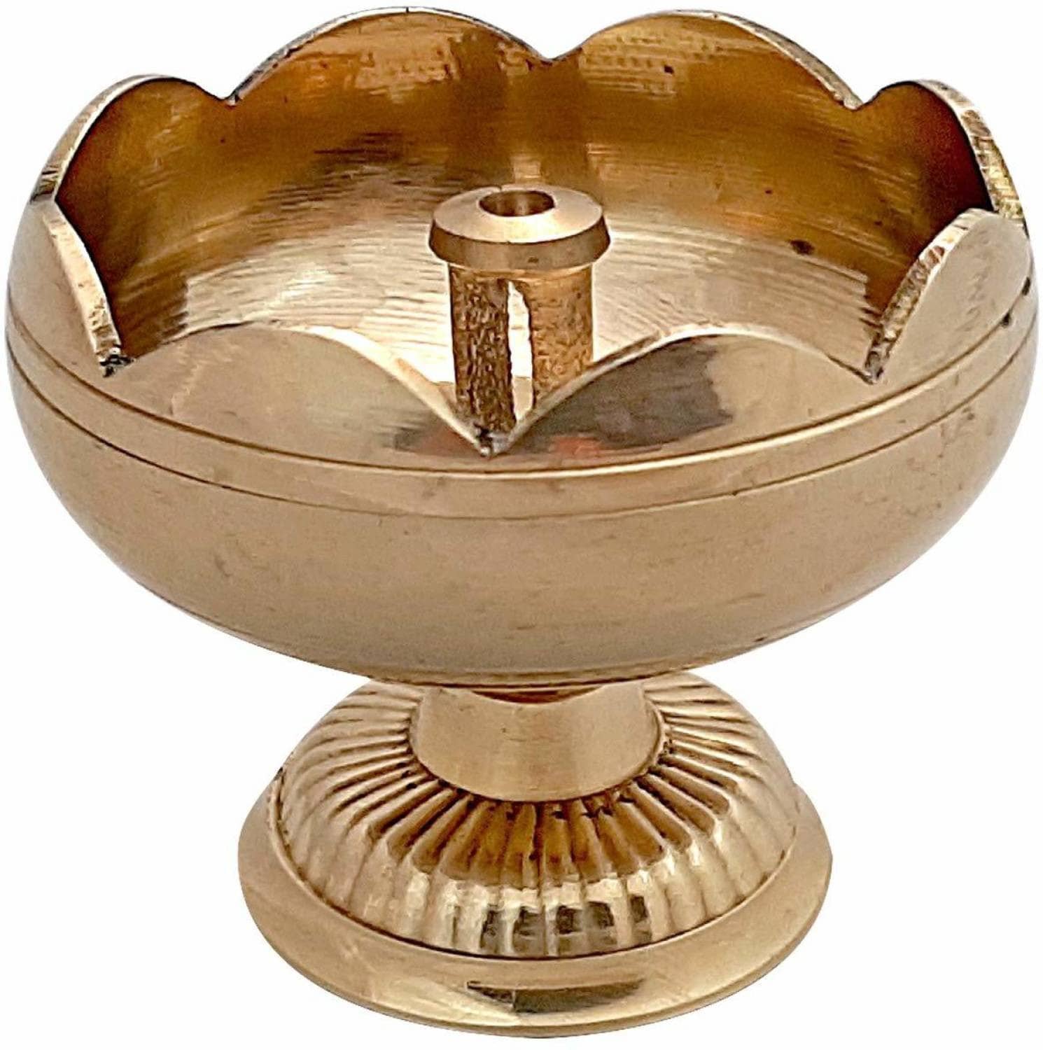 FASHION BIZZ Brass Table Diya - Pack of 1