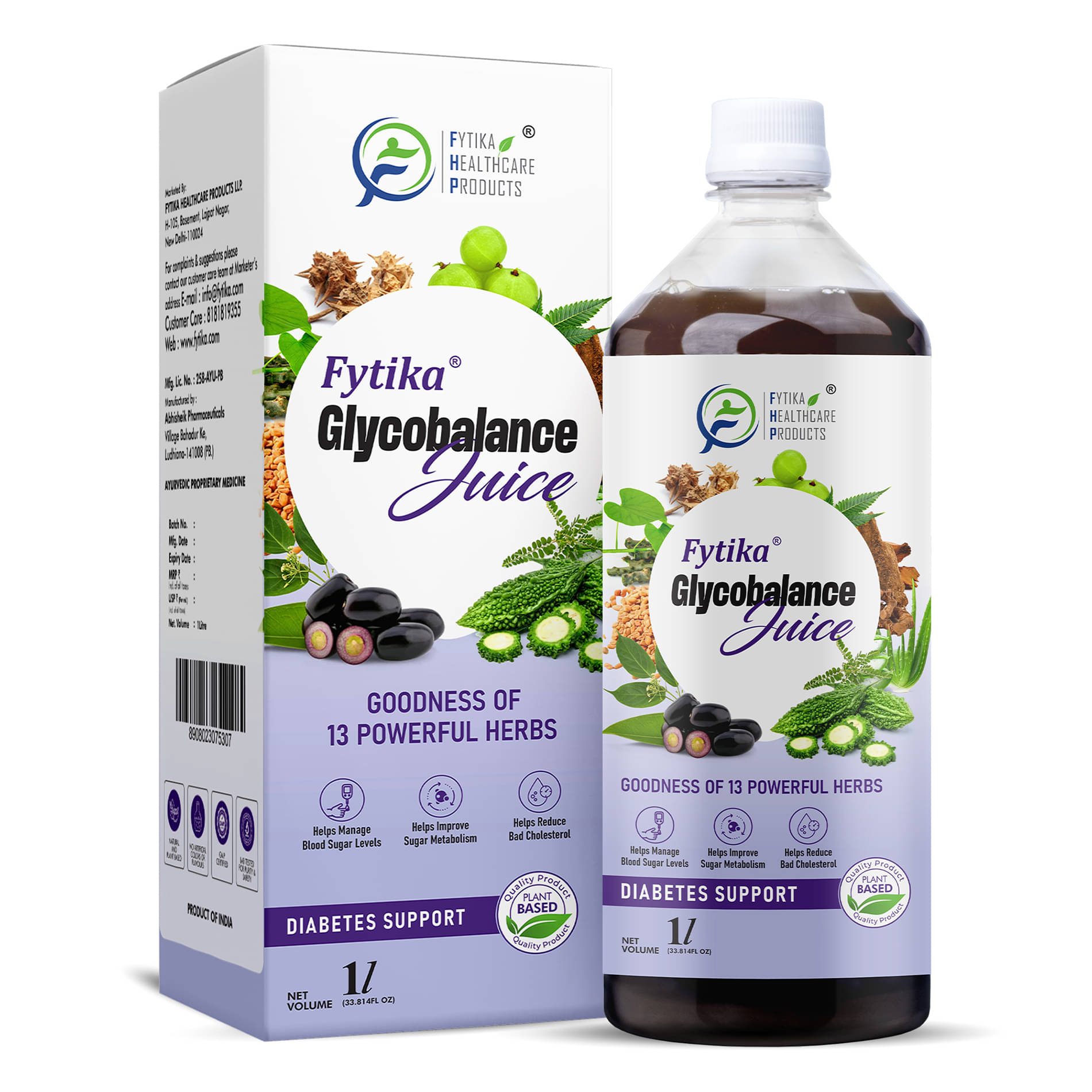     			Fytika Glycobalance Juice For Complete Diabetes Care 1L (Pack of 1)