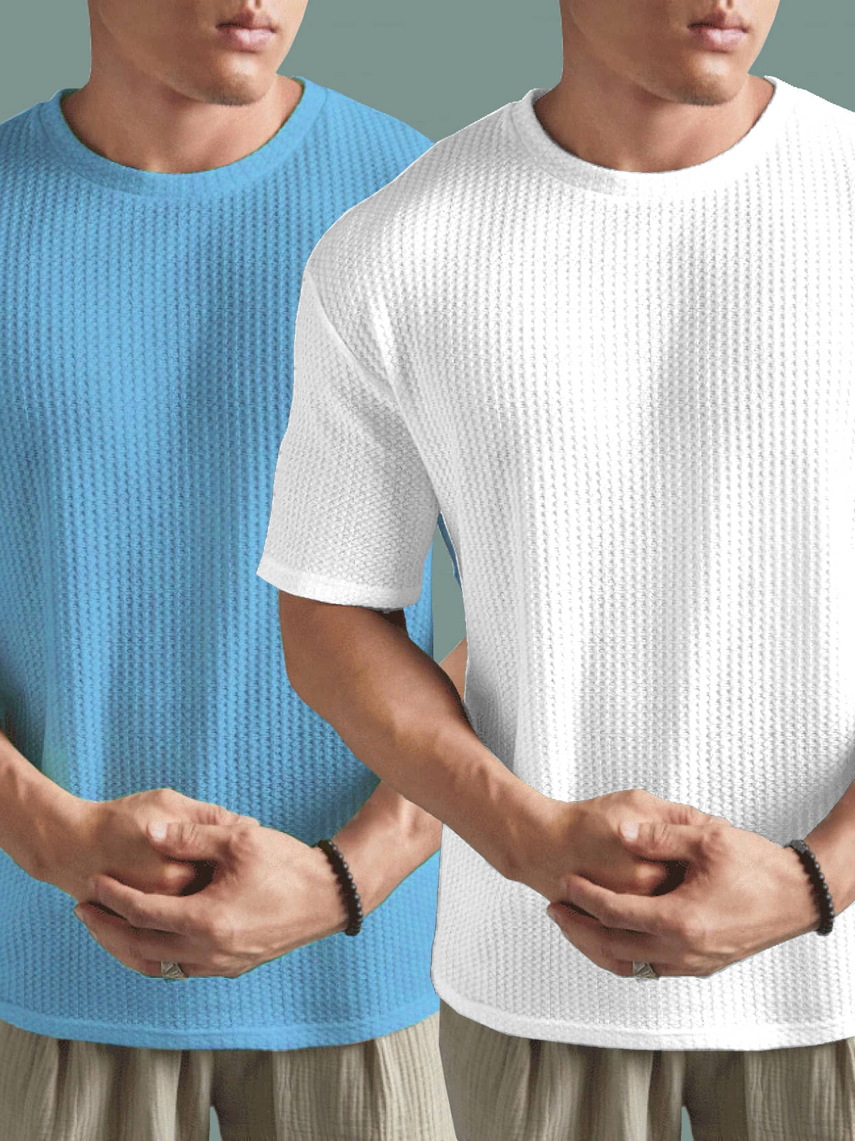 Hushbucks Polyester Regular Fit Self Design Half Sleeves Men's Round T-Shirt - White ( Pack of 1 ) Hushbucks Polyester Regular Fit Self Design Half Sleeves Men's Round T-Shirt - White ( Pack of 1 )