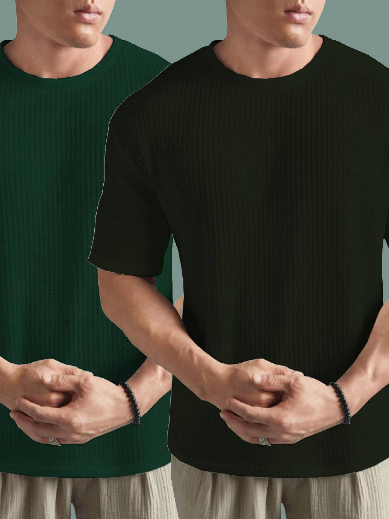 Hushbucks Polyester Regular Fit Self Design Half Sleeves Men's Round T-Shirt - Black ( Pack of 1 ) Hushbucks Polyester Regular Fit Self Design Half Sleeves Men's Round T-Shirt - Black ( Pack of 1 )