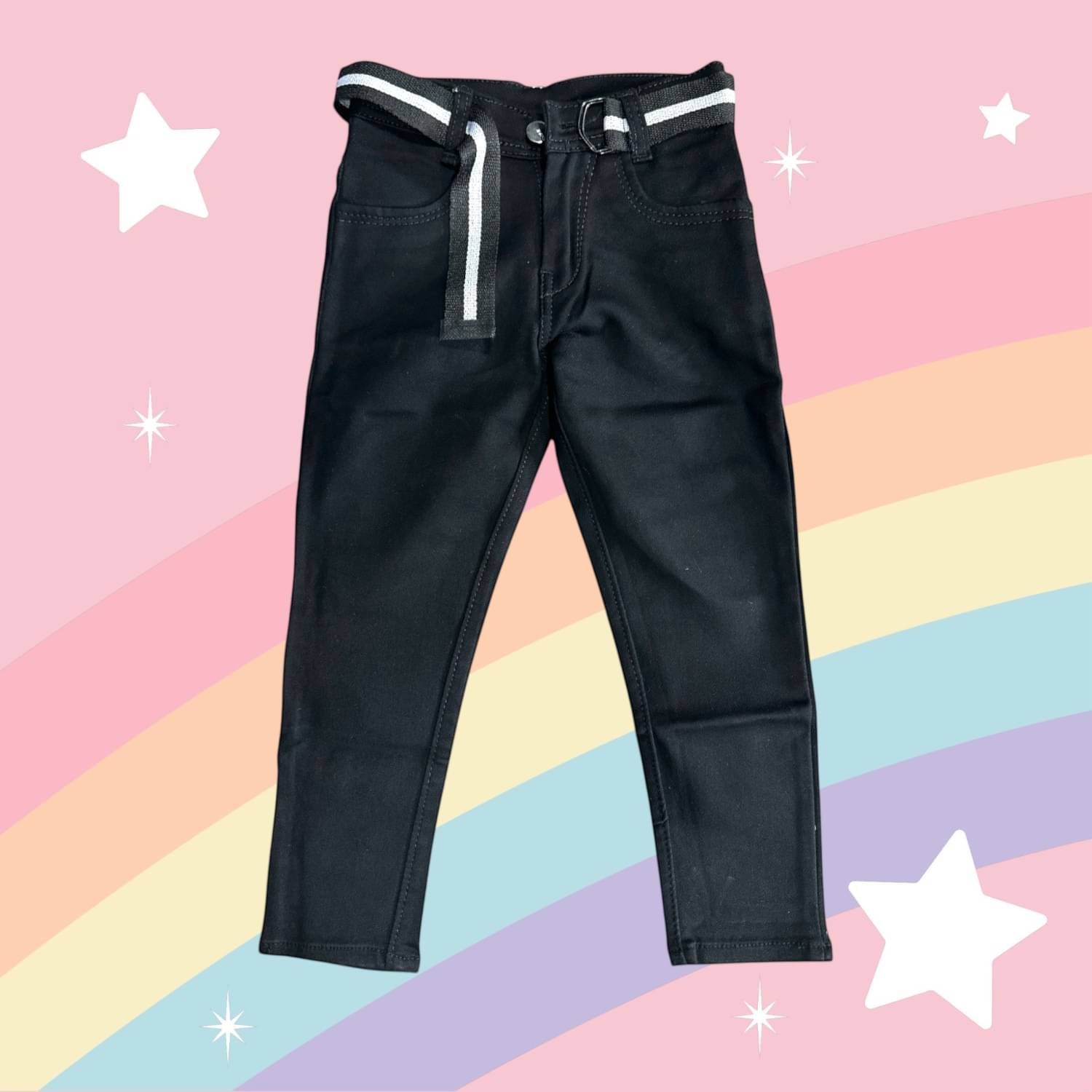     			ICONIC ME Pack of 1 Boys Cotton Blend Jeans ( Black )
