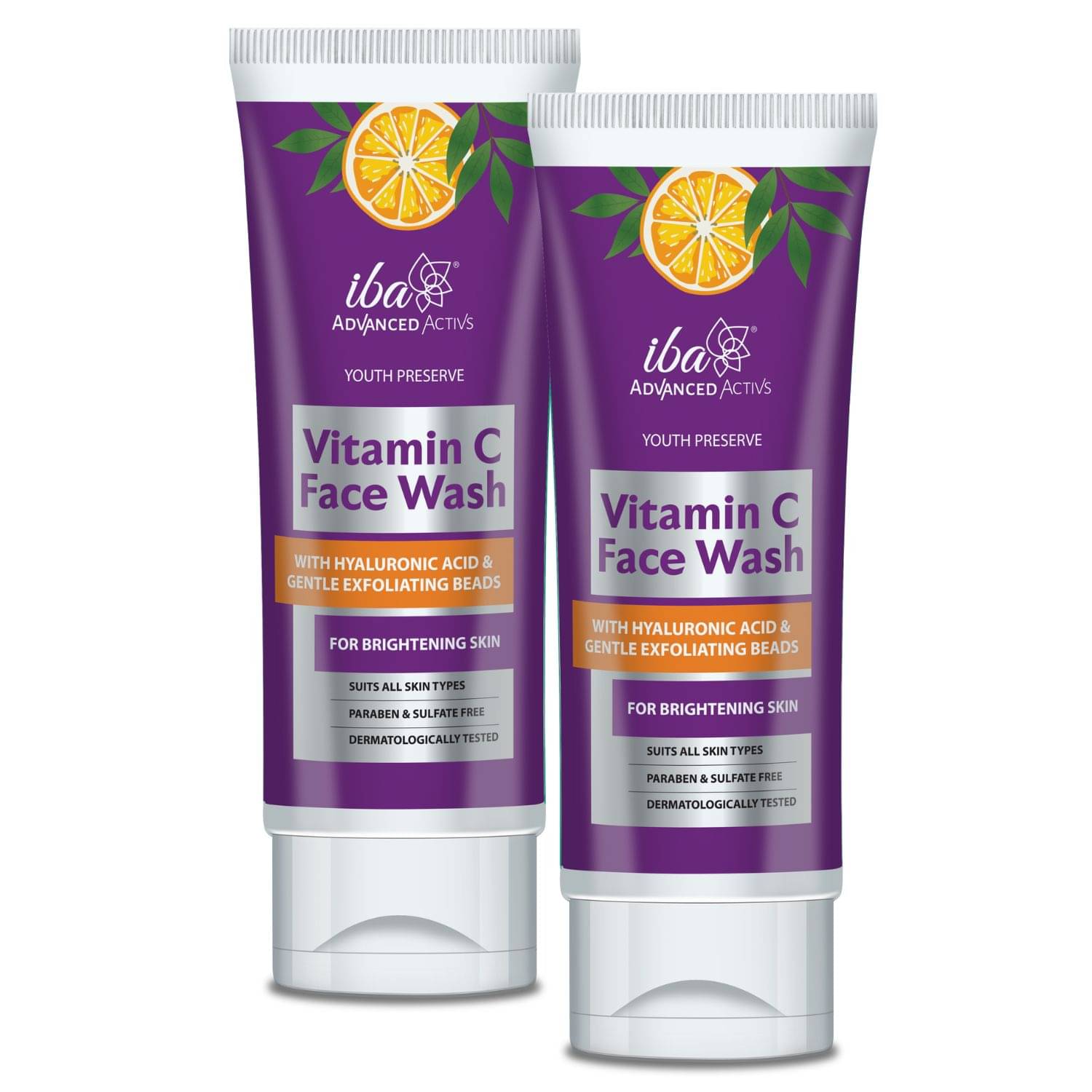     			Iba Advanced Activs Youth Preserve Vitamin C Face Wash 100ml, (Pack of 2 )