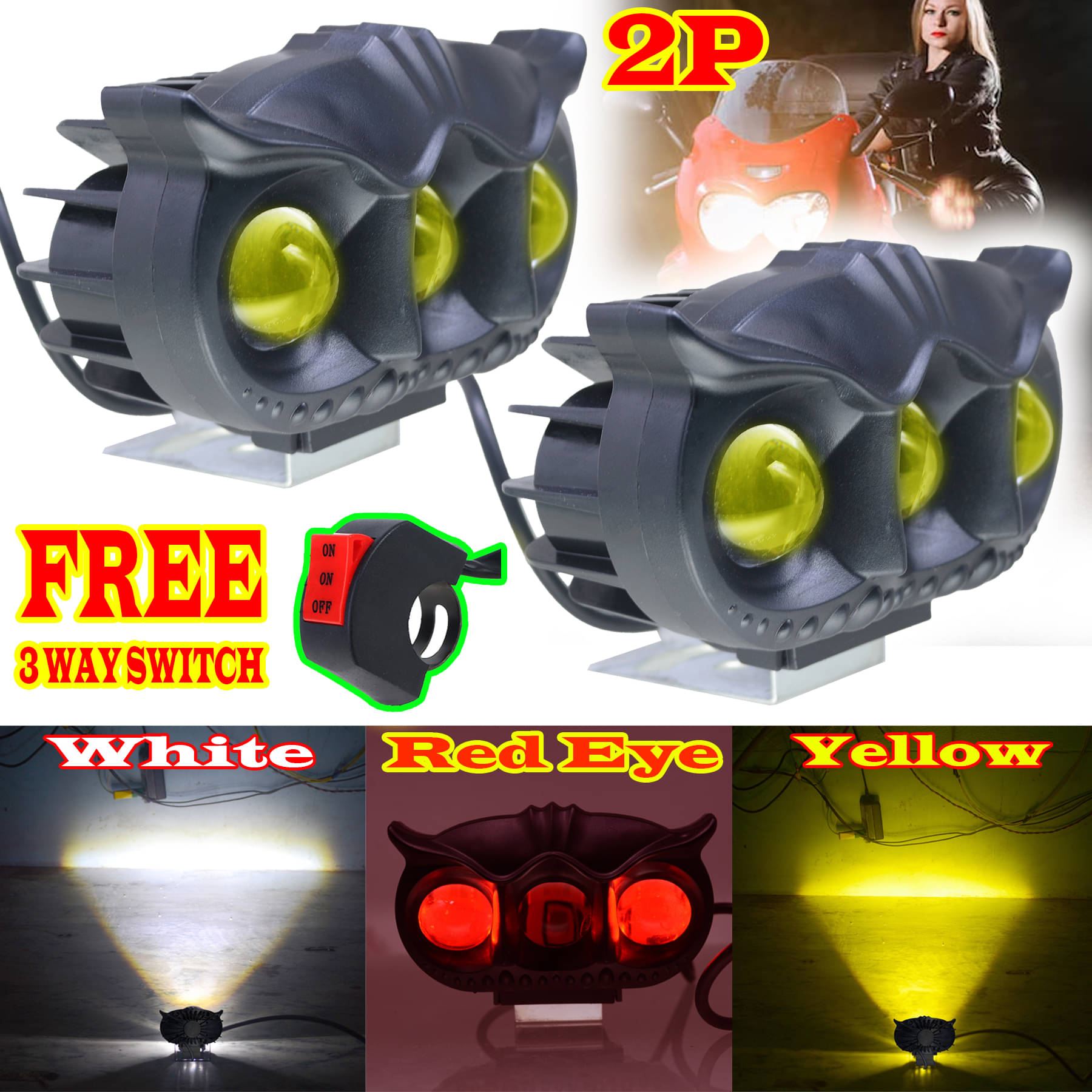JMALL Front Left & Right Fog Light For All Car and Bike Models ( Set of 2 ) JMALL Front Left & Right Fog Light For All Car and Bike Models ( Set of 2 )