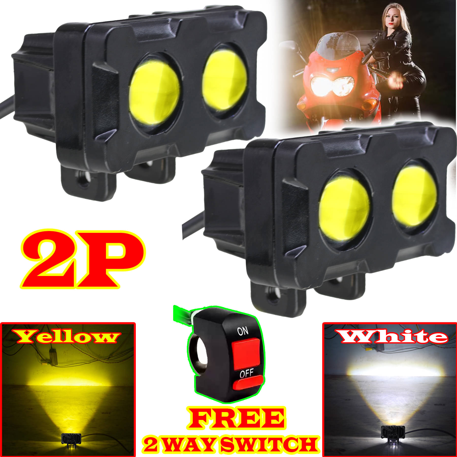 JMALL Front Left & Right Fog Light For All Car and Bike Models ( Set of 2 ) JMALL Front Left & Right Fog Light For All Car and Bike Models ( Set of 2 )