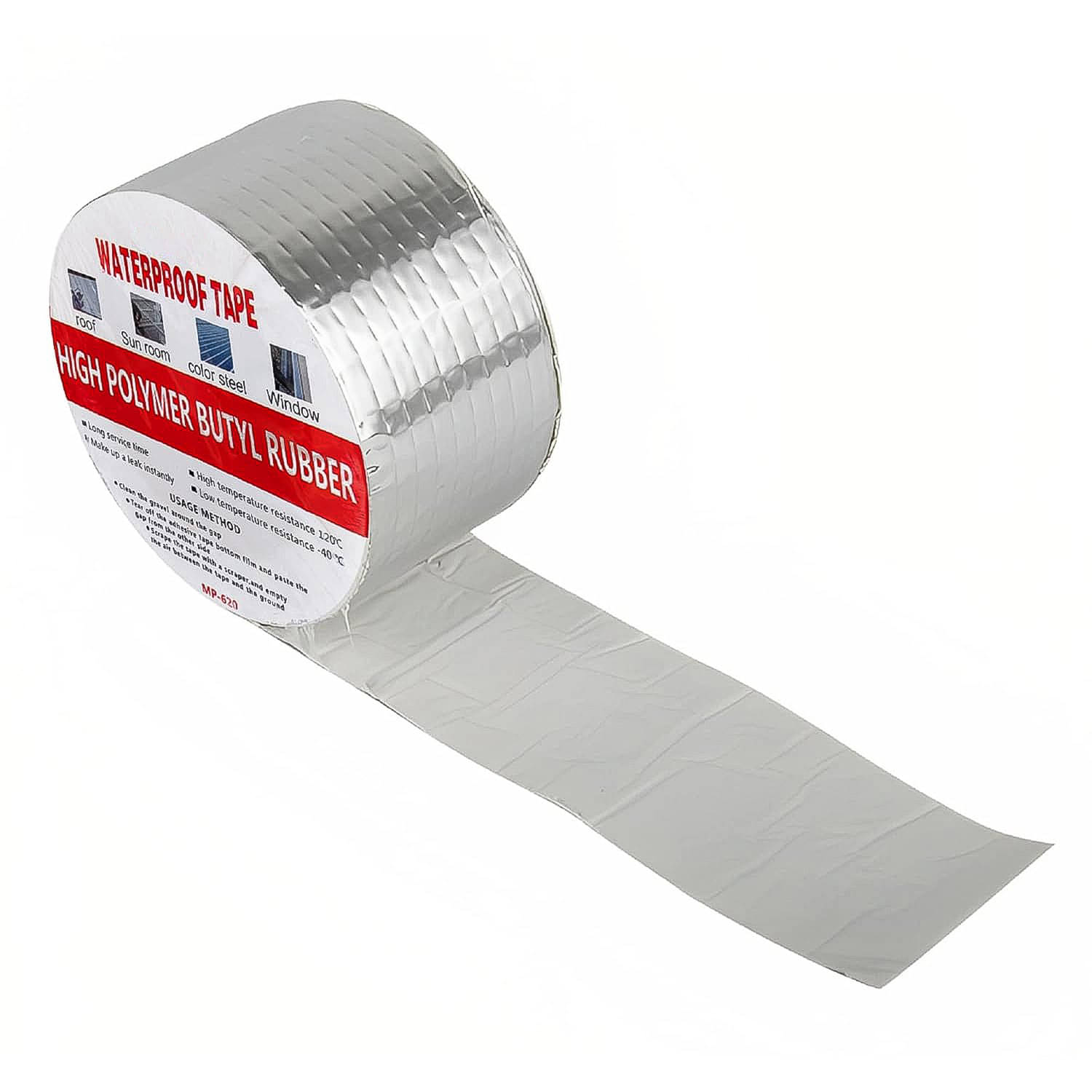     			LXMI 2 inch*5 mtr Leakage Repair Waterproof Tape for Pipe Leakage Solution Tape Silver Single Sided Others ( Pack of 1 )