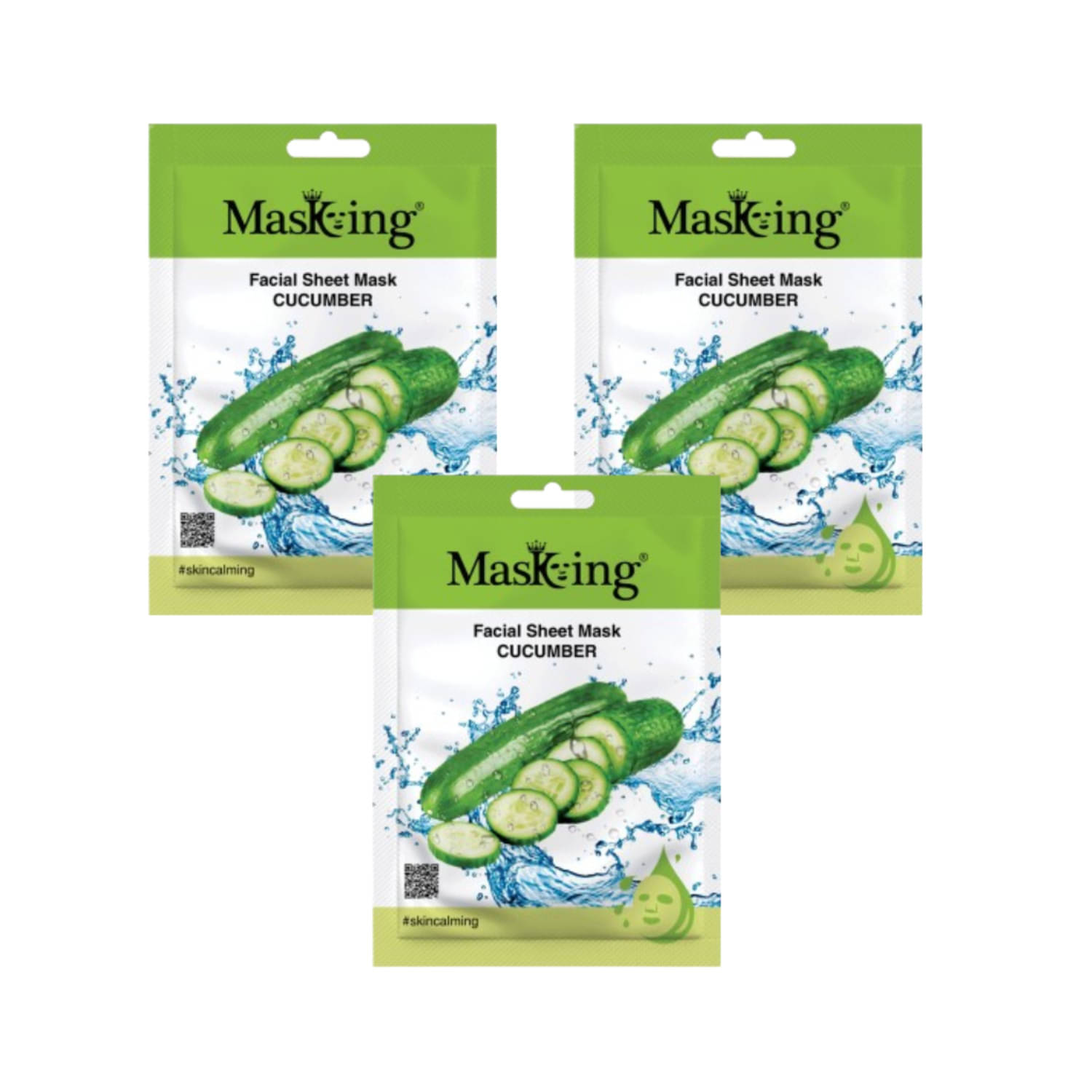    			Masking - Fairness Sheet Mask for Combination Skin ( Pack of 3 )