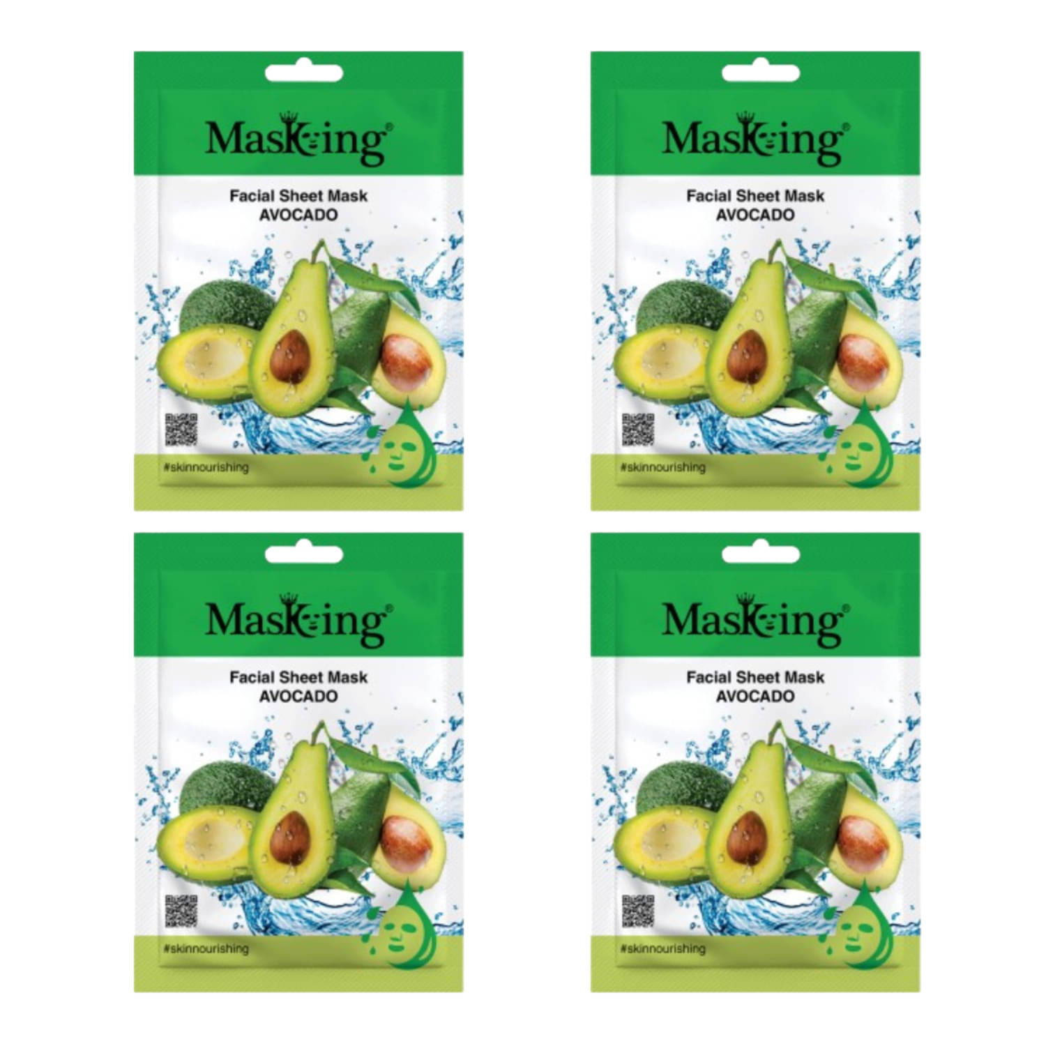     			Masking - Fairness Sheet Mask for All Skin Type ( Pack of 4 )