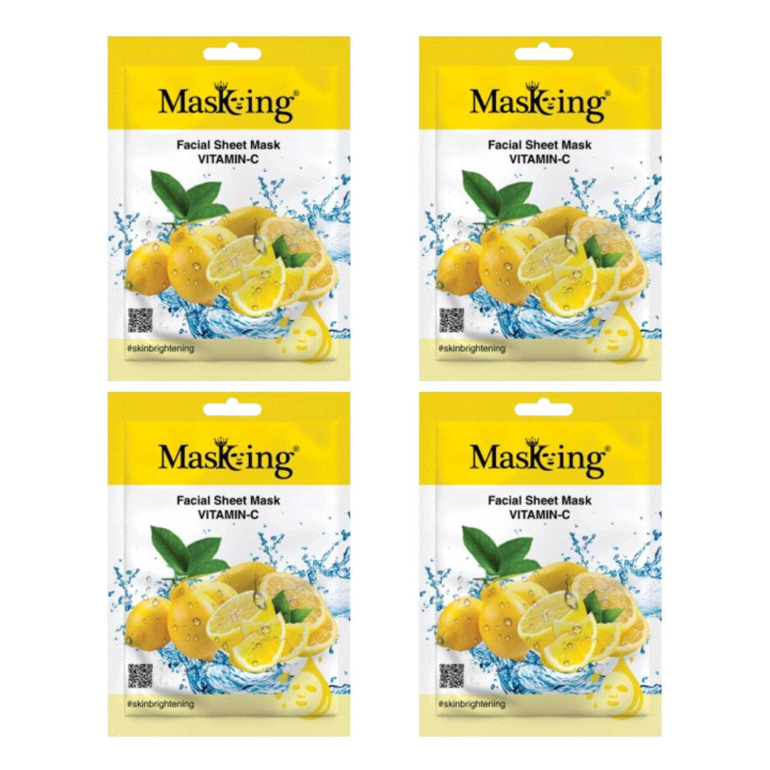     			Masking - Fairness Sheet Mask for All Skin Type ( Pack of 4 )