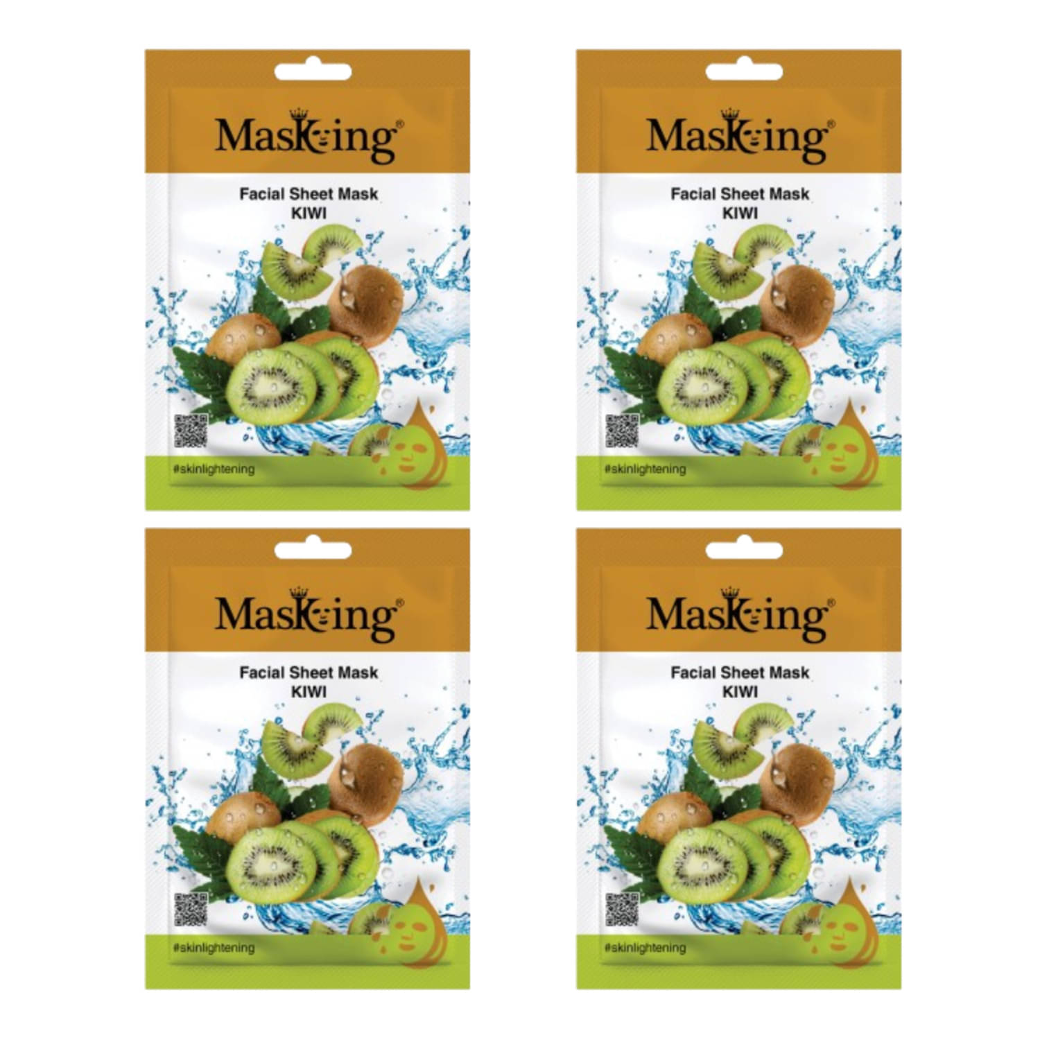    			Masking - Fairness Sheet Mask for All Skin Type ( Pack of 4 )