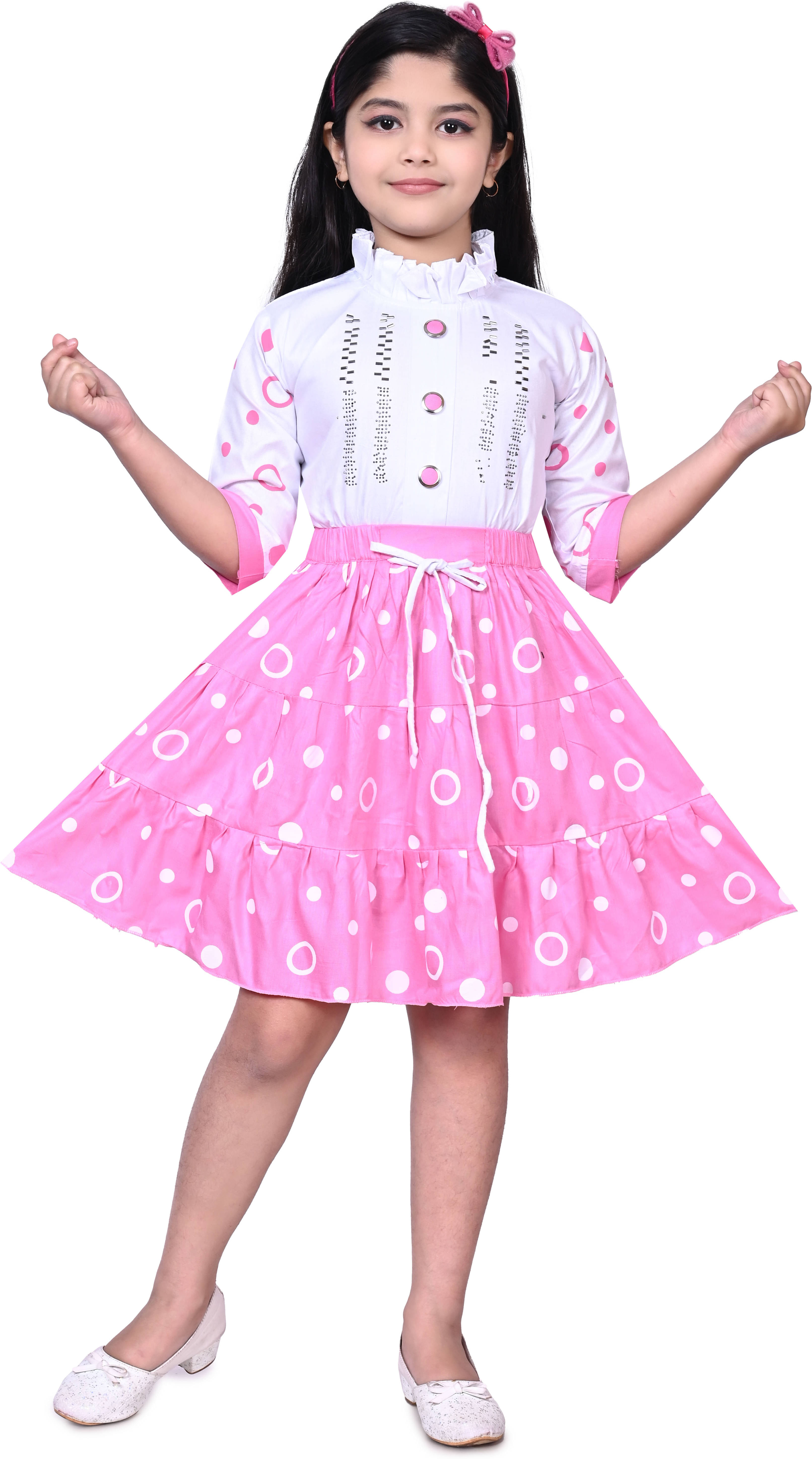 New Collection Rayon Frock For Girls ( Pack of 1 , Pink ) New Collection Rayon Frock For Girls ( Pack of 1 , Pink )