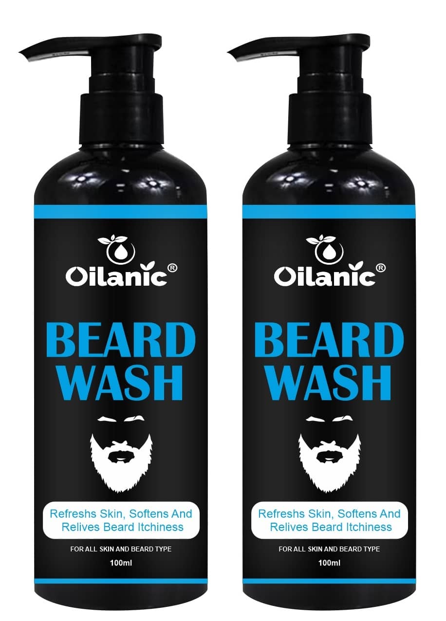 Oilanic Nutmeg Oil Beard Wash 100 mL Pack of 2