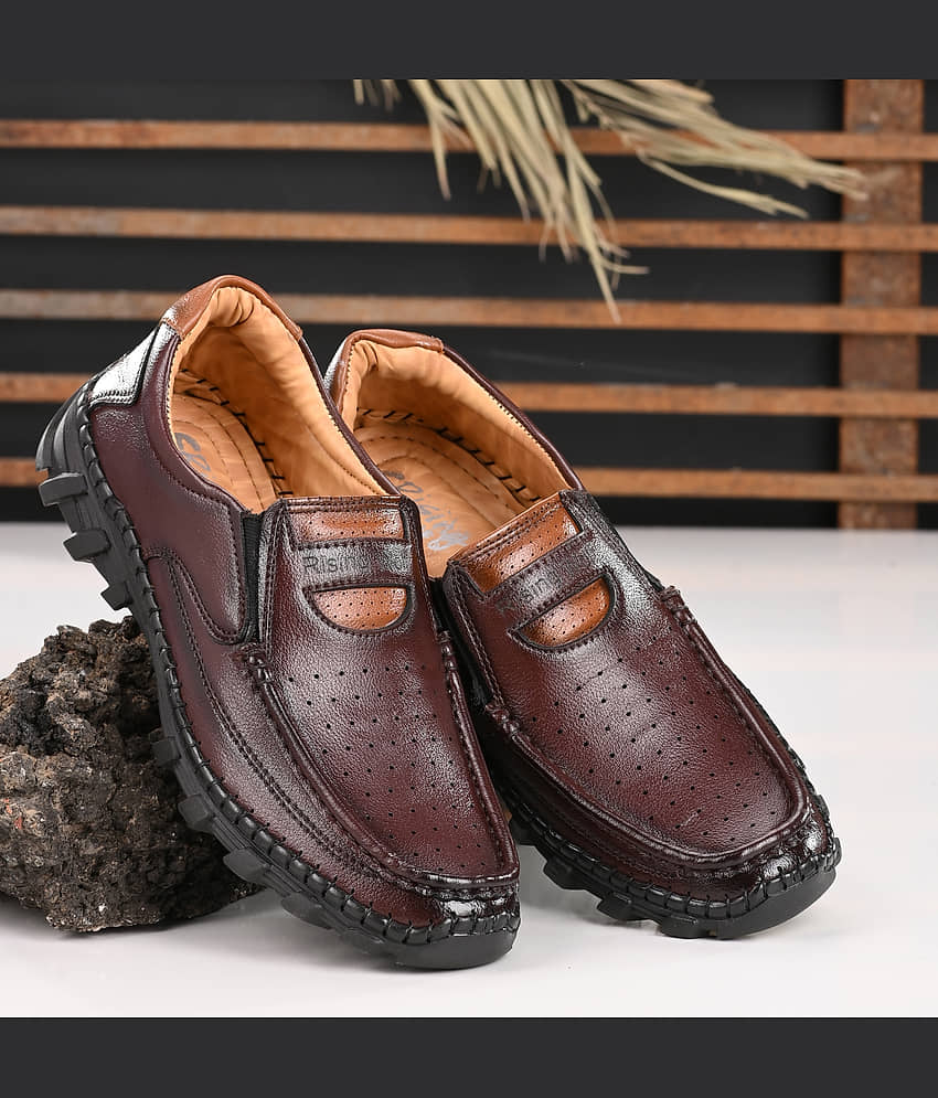 Rising Wolf Black Men's Slip on - Formal Shoes | Buy online on ZillyBuy