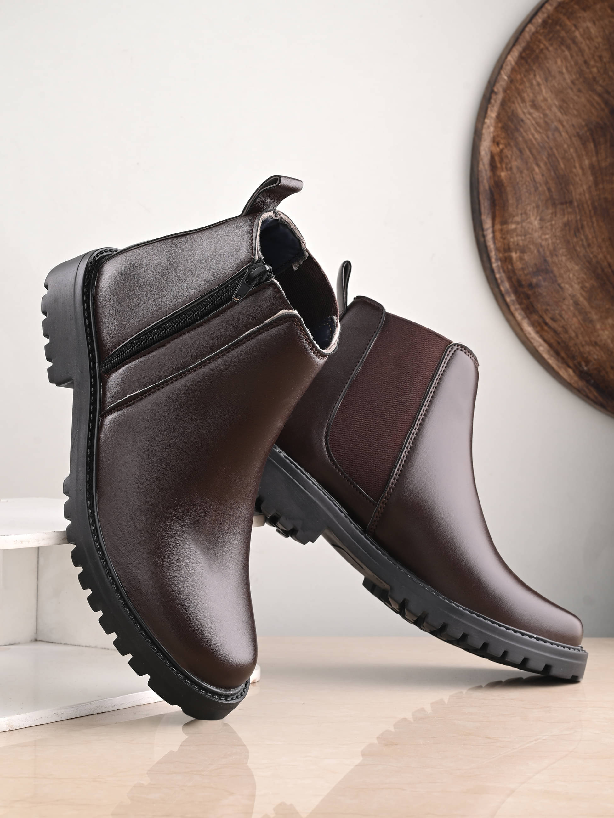     			Rising Wolf Brown Women's Ankle Length Boots