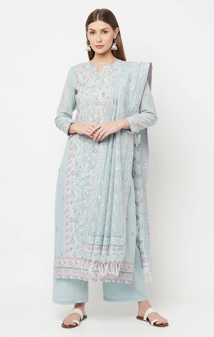 SAFAA Unstitched Woollen Printed Dress Material - Green ( Pack of 1 ) SAFAA Unstitched Woollen Printed Dress Material - Green ( Pack of 1 )