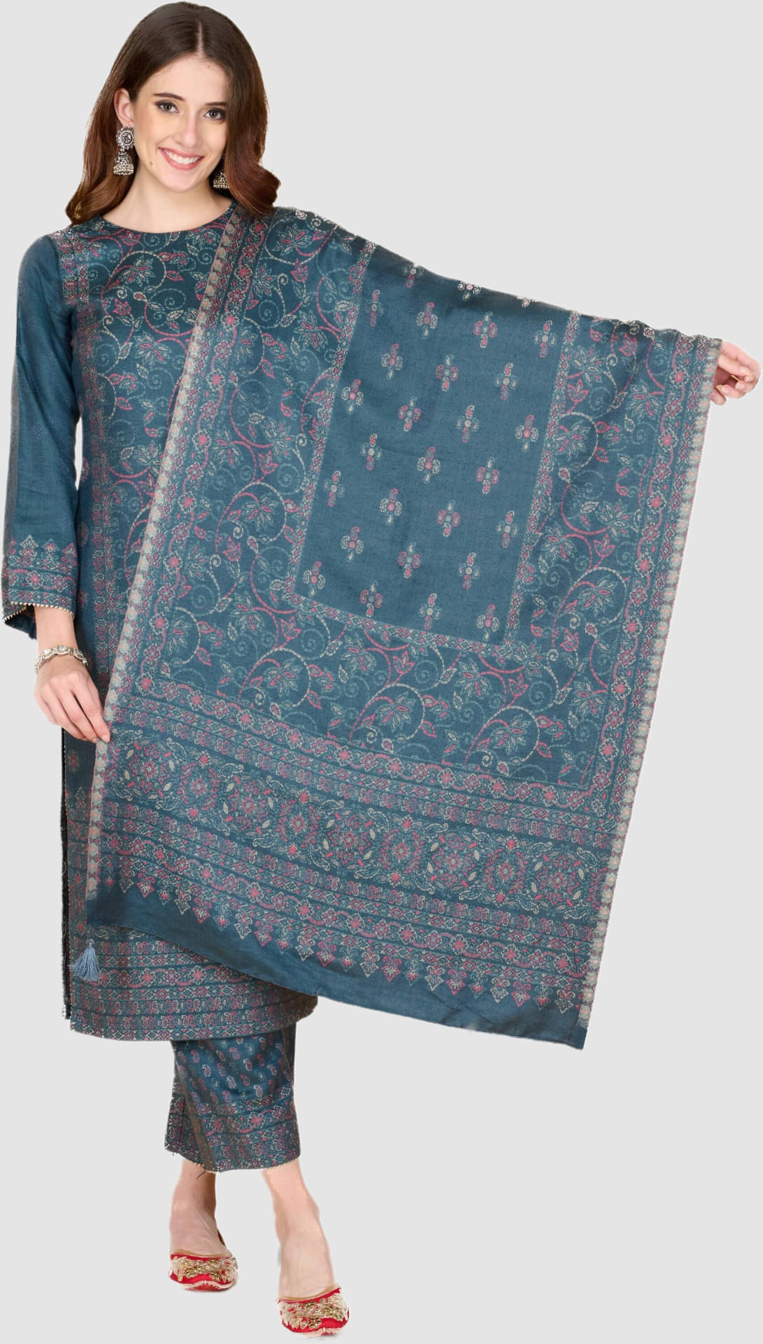SAFAA Unstitched Woollen Self Design Dress Material - Dark Blue ( Pack of 1 ) SAFAA Unstitched Woollen Self Design Dress Material - Dark Blue ( Pack of 1 )