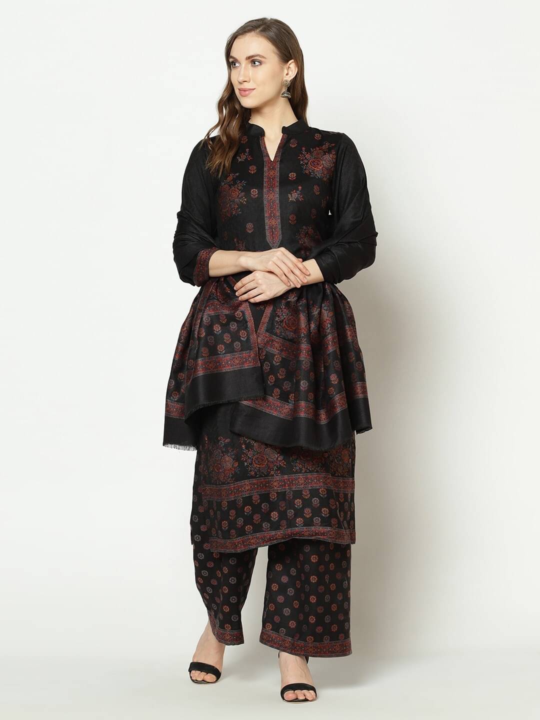 SAFAA Unstitched Woollen Self Design Dress Material - Maroon ( Pack of 1 ) SAFAA Unstitched Woollen Self Design Dress Material - Maroon ( Pack of 1 )