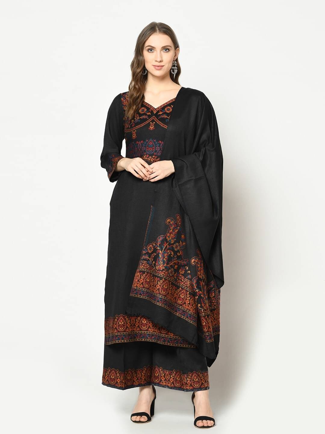SAFAA Unstitched Woollen Self Design Dress Material - Maroon ( Pack of 1 ) SAFAA Unstitched Woollen Self Design Dress Material - Maroon ( Pack of 1 )