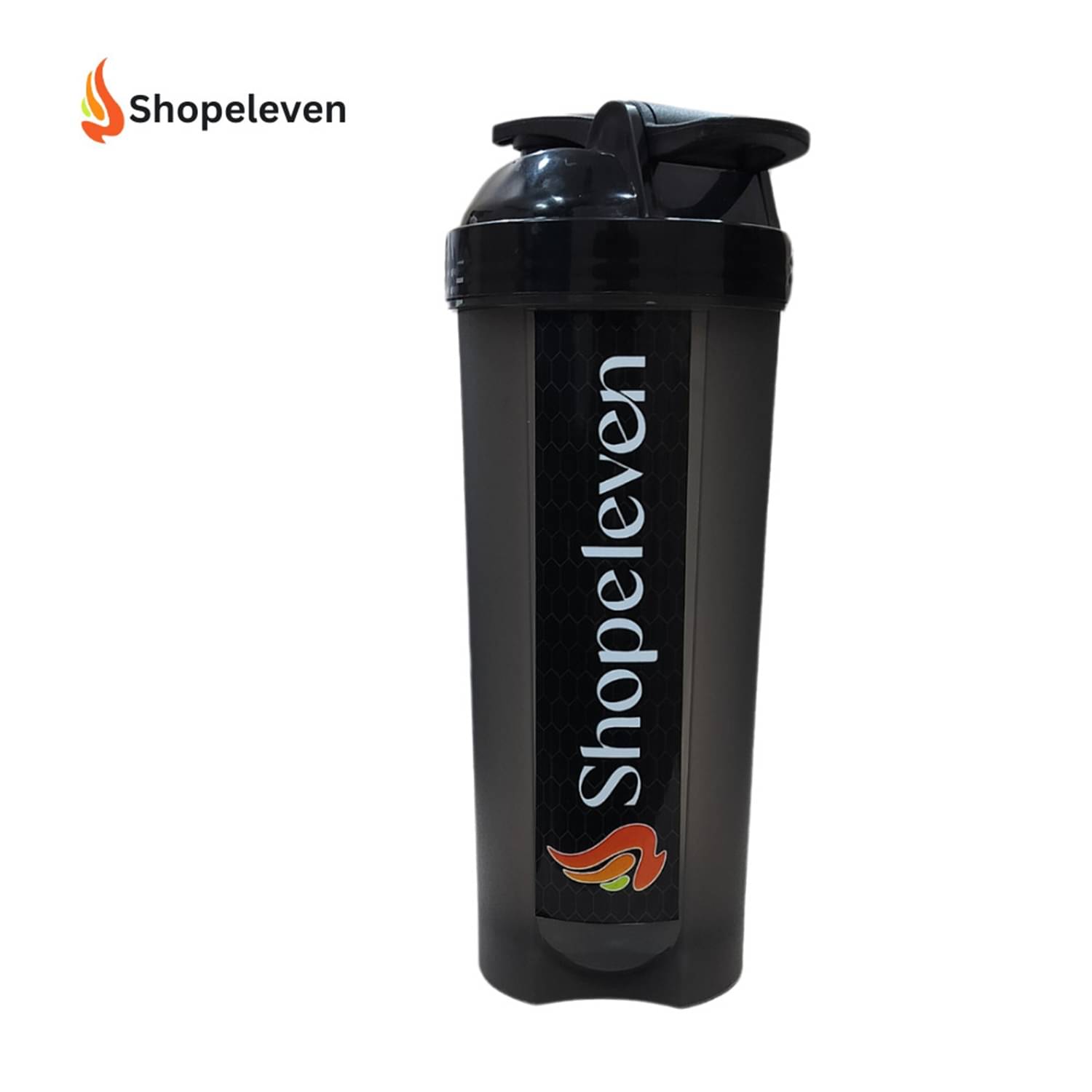 Shopeleven Plastic Black 700 mL Shaker ( Pack of 1 ) Shopeleven Plastic Black 700 mL Shaker ( Pack of 1 )