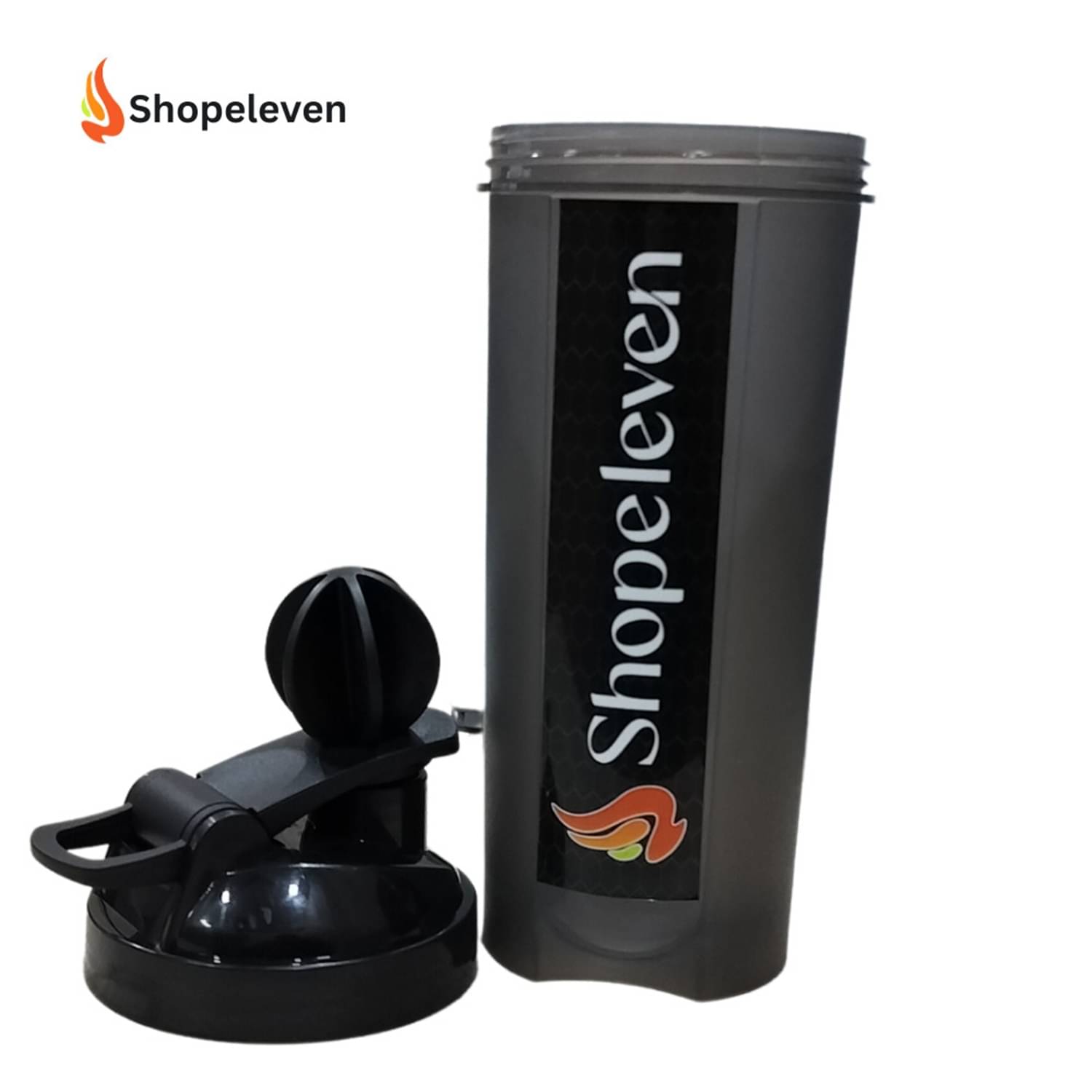 Shopeleven Plastic Black 700 mL Shaker ( Pack of 1 ) Shopeleven Plastic Black 700 mL Shaker ( Pack of 1 )