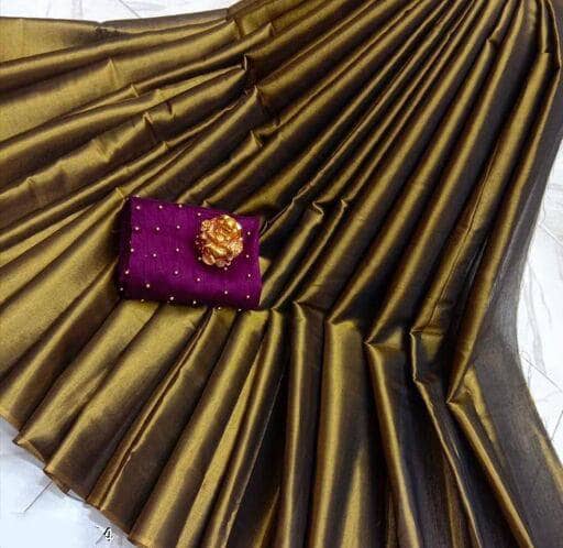 Shree Gullak Silk Art Silk Printed Saree With Stitched Blouse ( Black ) - Sarees | Buy online on ZillyBuy