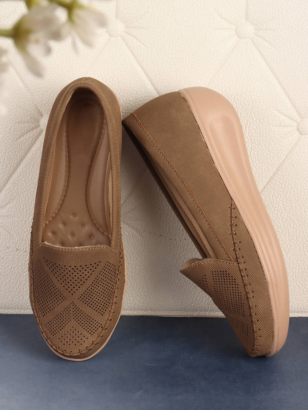     			Sneakersvilla Brown Women's Loafers