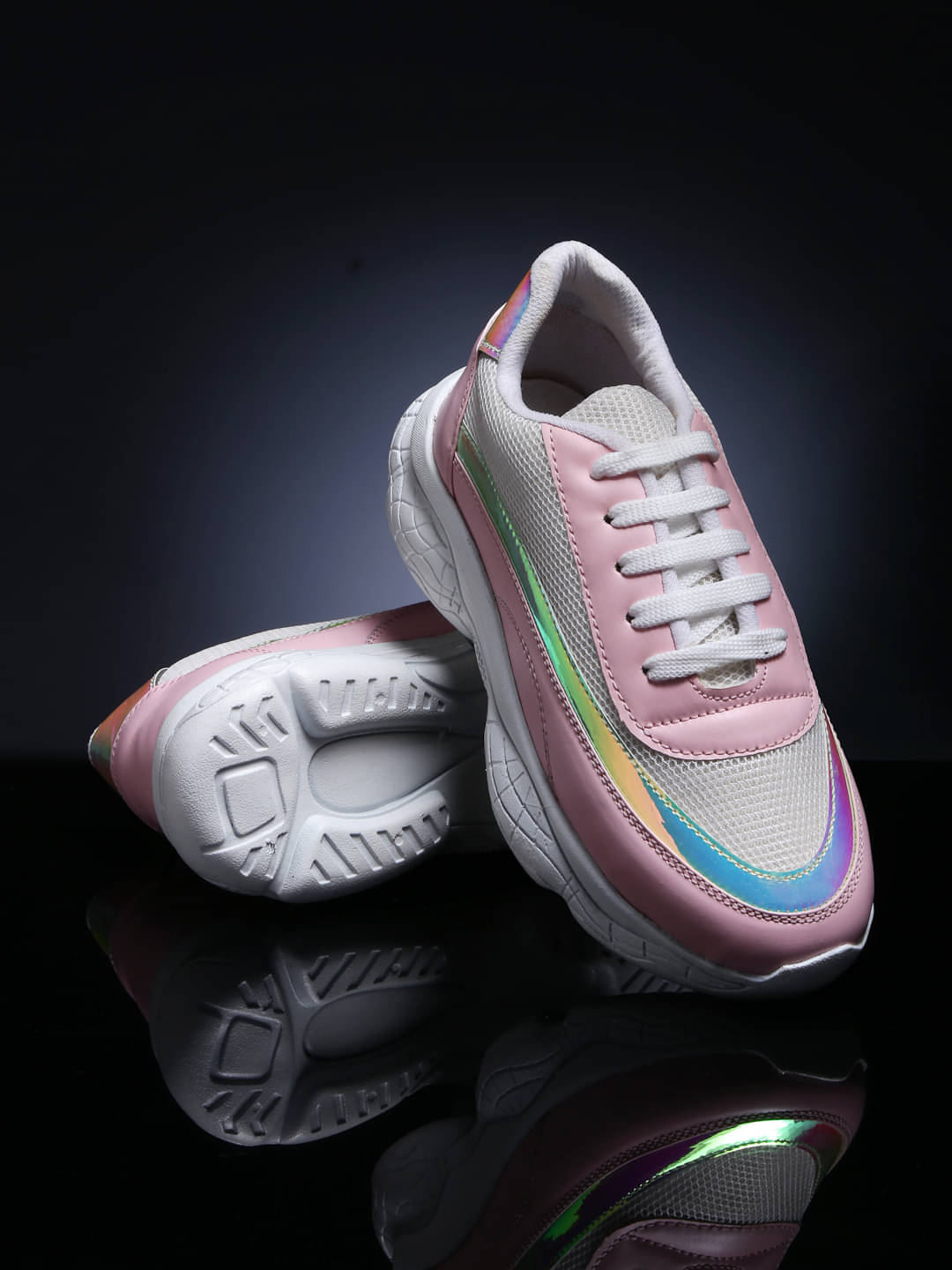     			Sneakersvilla Pink Women's Sneakers