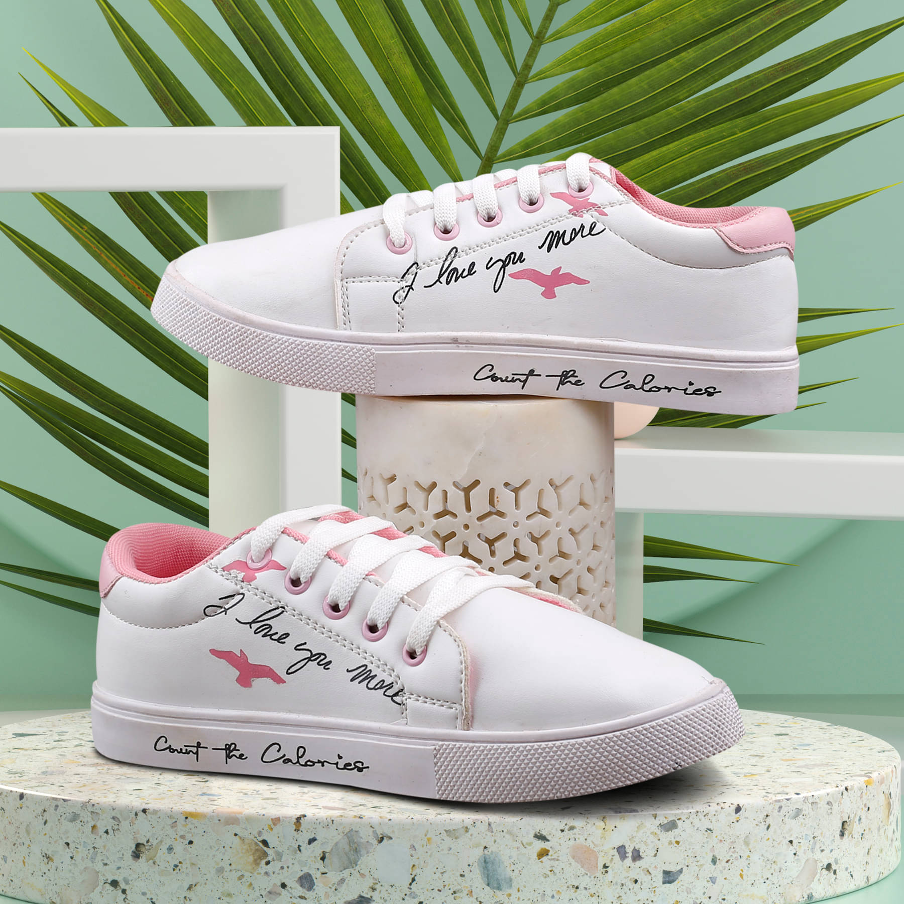     			Sneakersvilla White Women's Sneakers