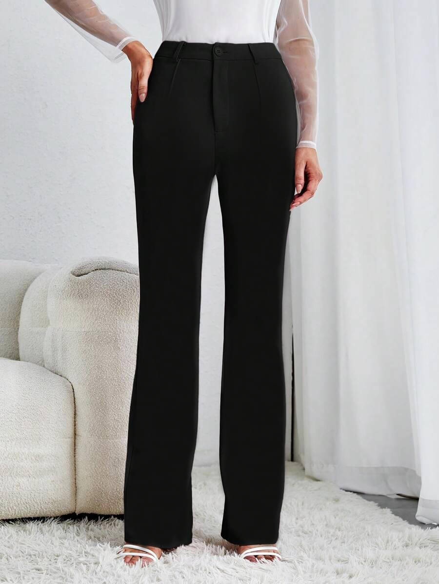     			TOOCHKI Pack of 1 Lycra Straight Women's Formal Pants ( Black )