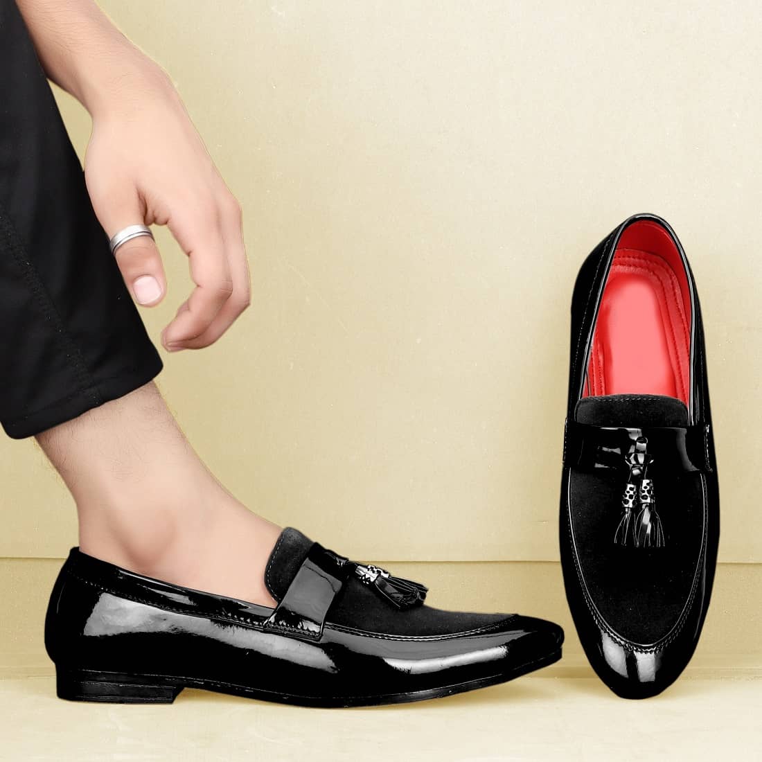TR Black Men's Monk Strap Formal Shoes - Formal Shoes | Buy online on ZillyBuy