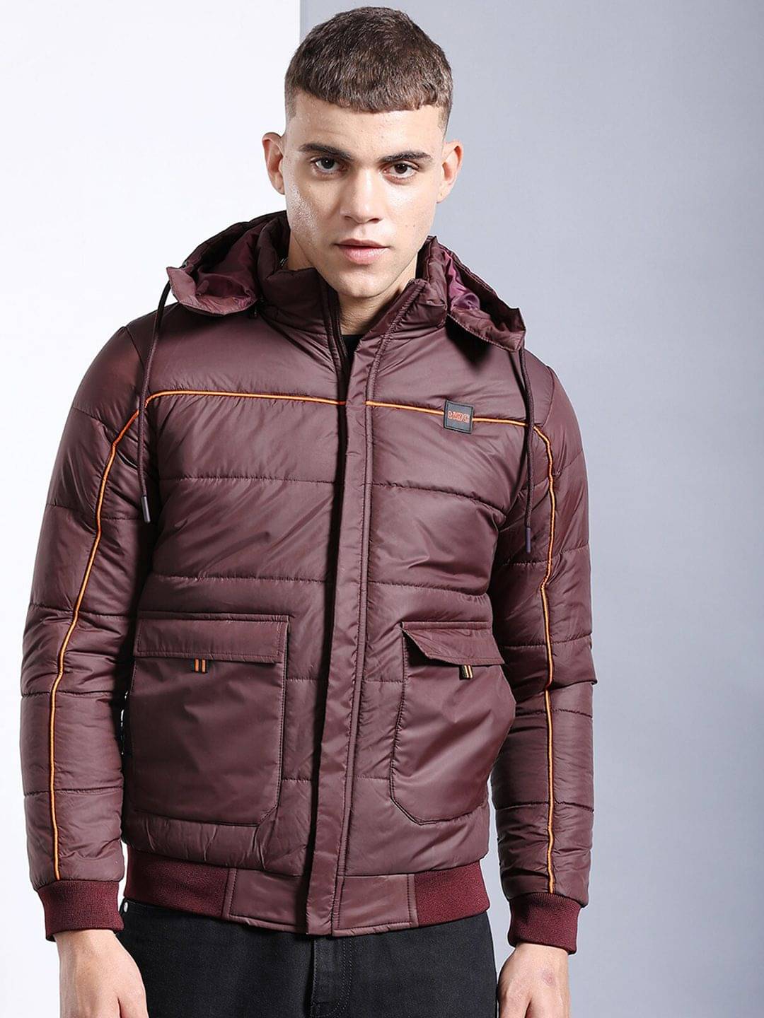     			The Indian Garage Co. Polyester Men's Puffer Jacket - Red ( Pack of 1 )