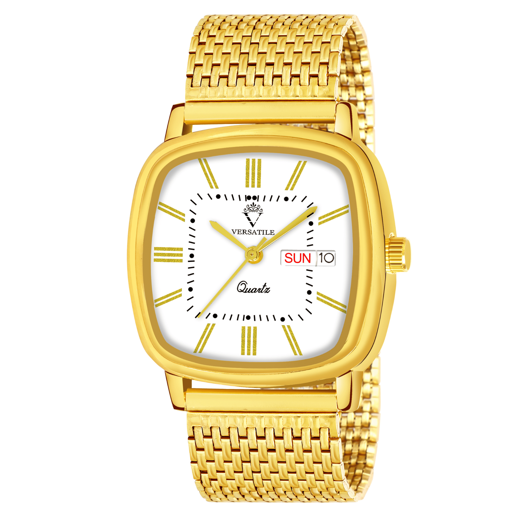 Versatile Gold Metal Analog Men's Watch