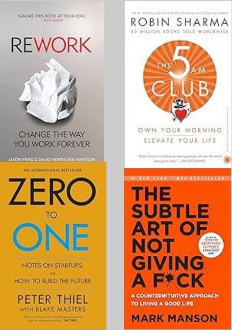     			Zero To One + Rework + 5 Am Club + Everything Is F*Cked & The Subtle Art Of Not Giving A F*Ck