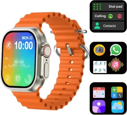 cadnut LCD BT Calling Smart Watch with Strap Upto 5-10 days Backup ( Orange ) cadnut LCD BT Calling Smart Watch with Strap Upto 5-10 days Backup ( Orange )