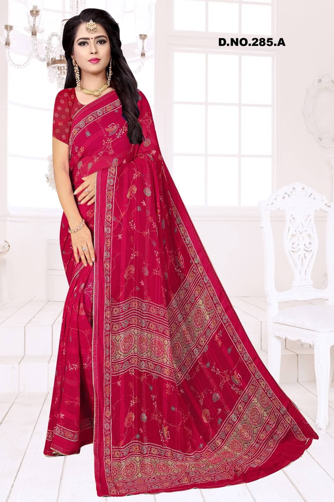     			mahalaxmi fab Banarasi Silk Applique Saree With Unstitched Blouse Piece ( Pink )