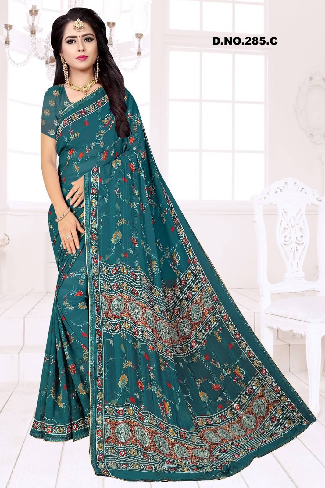 mahalaxmi fab Banarasi Silk Applique Saree With Unstitched Blouse Piece ( Blue ) mahalaxmi fab Banarasi Silk Applique Saree With Unstitched Blouse Piece ( Blue )