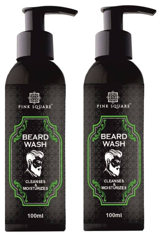 pink square Nutmeg Oil Beard Wash 100 mL Pack of 2 pink square Nutmeg Oil Beard Wash 100 mL Pack of 2