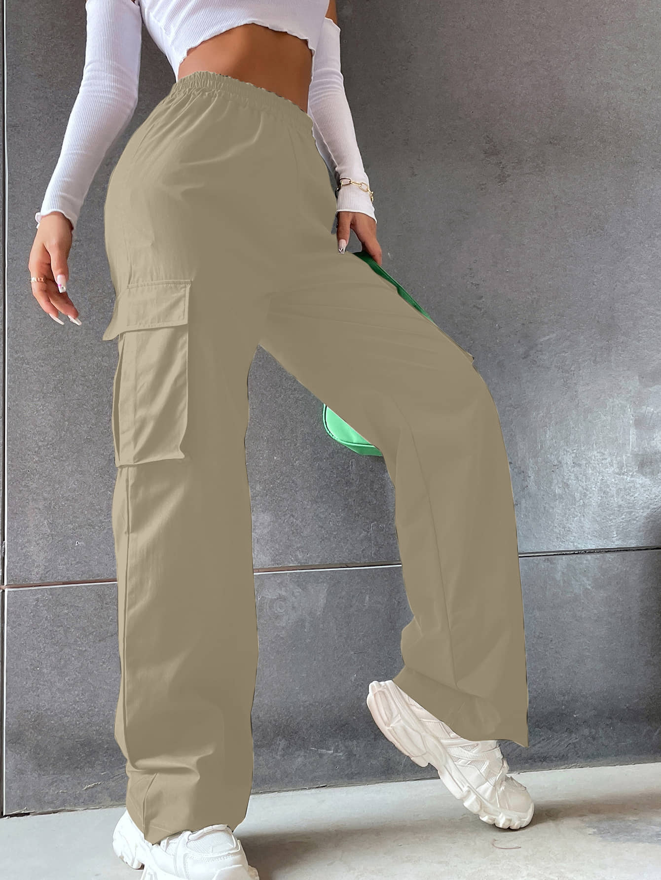 Aahwan Pack of 1 Cotton Blend Relaxed Women's Casual Pants ( Beige ) - Trousers | Buy online on ZillyBuy