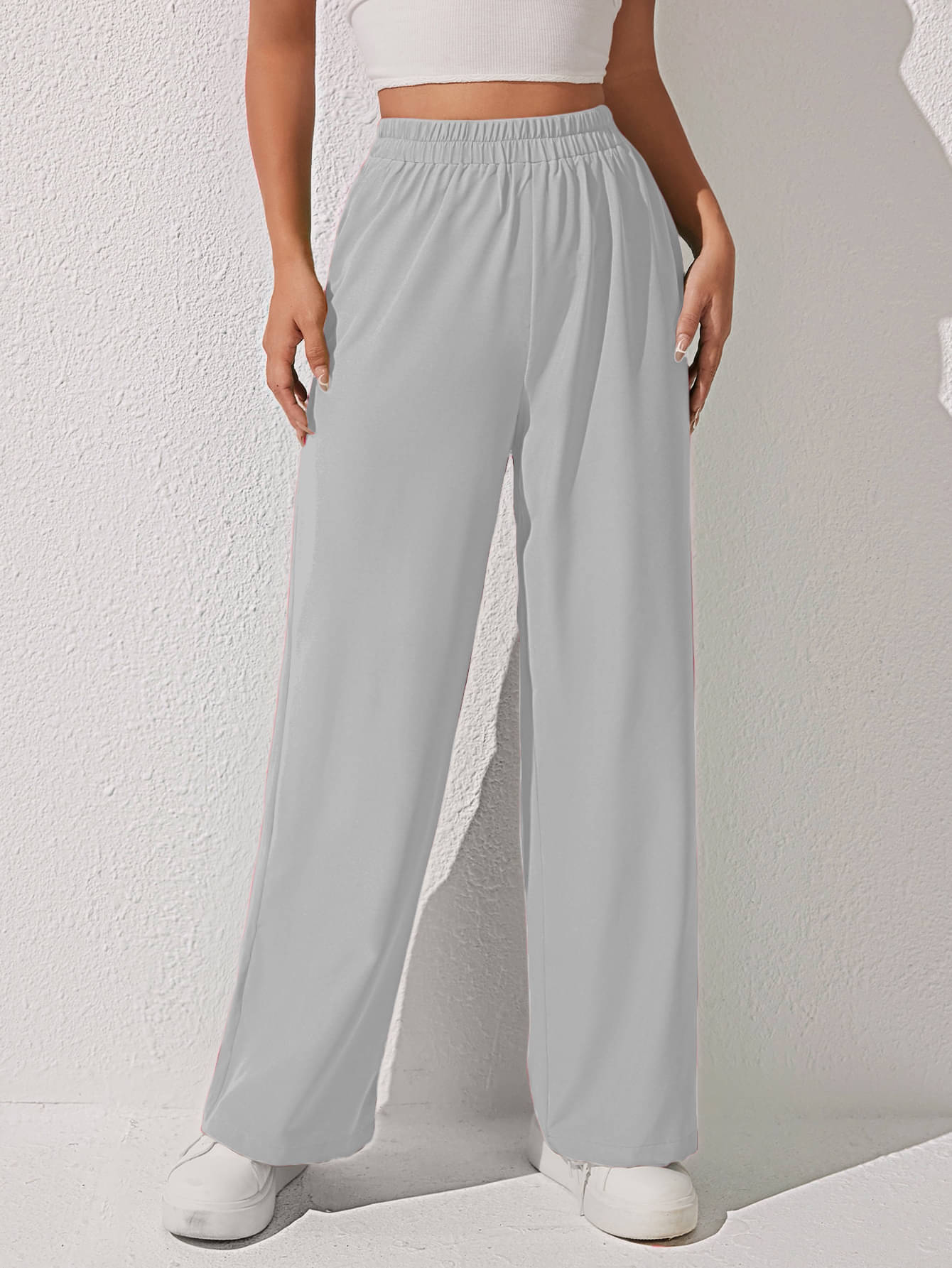     			Aahwan Pack of 1 Cotton Blend Relaxed Women's Casual Pants ( Grey )