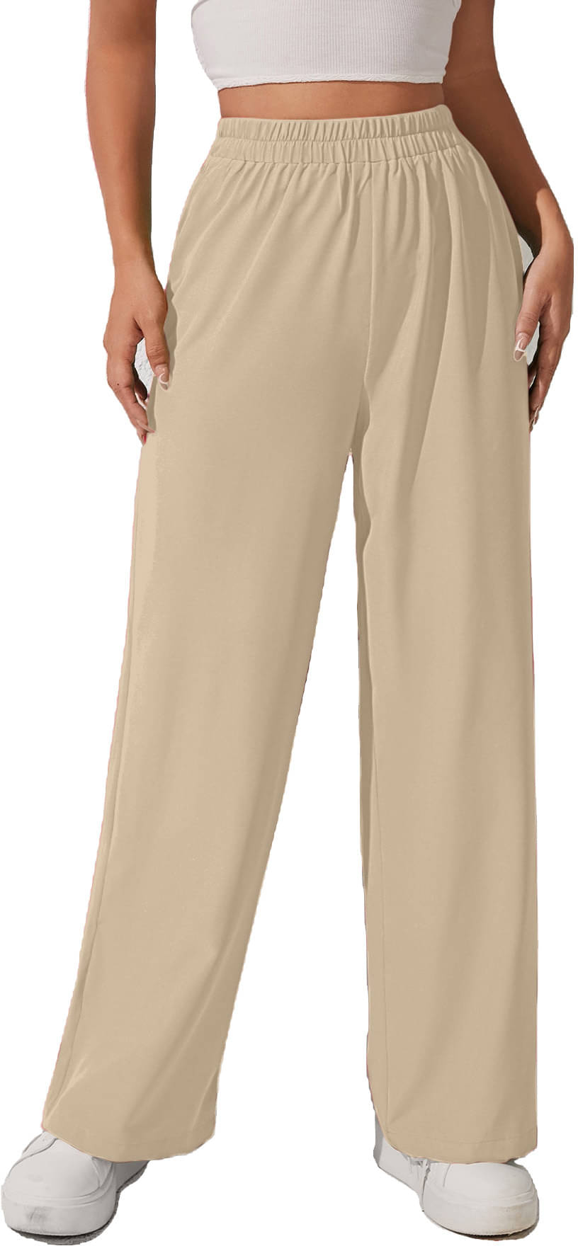     			Aahwan Pack of 1 Cotton Blend Relaxed Women's Casual Pants ( Beige )