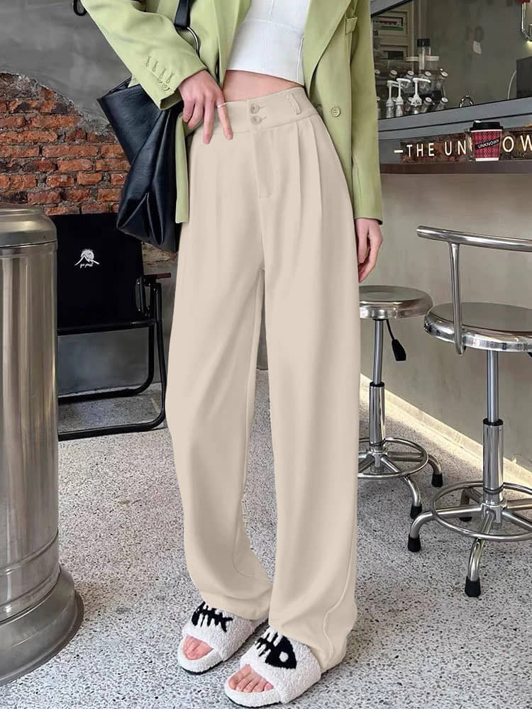 Aahwan Pack of 1 Polyester Relaxed Women's Casual Pants ( Cream ) - Trousers | Buy online on ZillyBuy