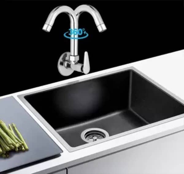 Bathfax Steel Wash Basin Tap (Pillar Cock)
