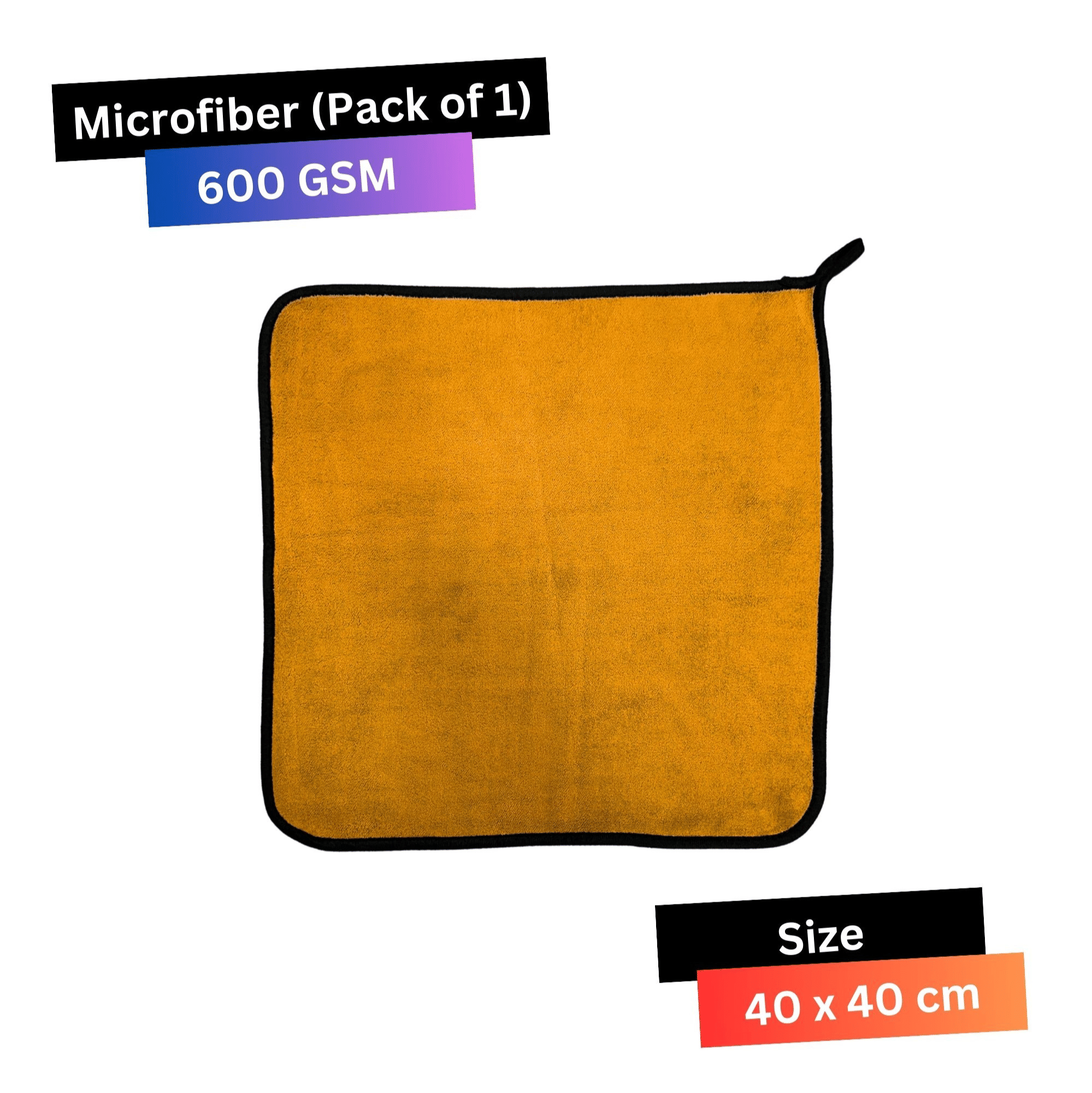 Chic Wool Black 600 GSM Microfiber Cloth For Automobile ( Pack of 1 )     			Chic Wool Black 600 GSM Microfiber Cloth For Automobile ( Pack of 1 )