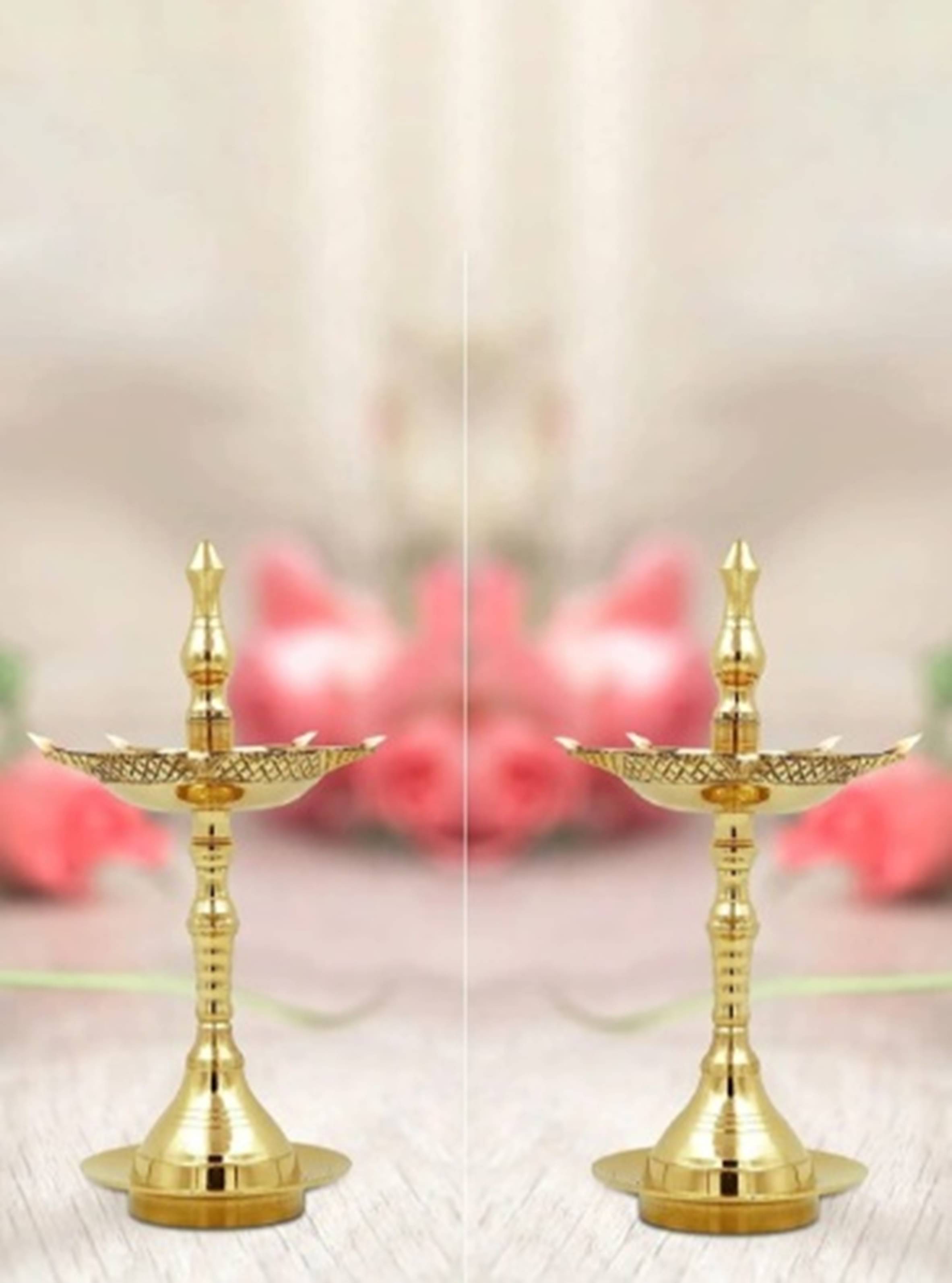     			FASHION BIZZ Brass Floor Diya - Pack of 2