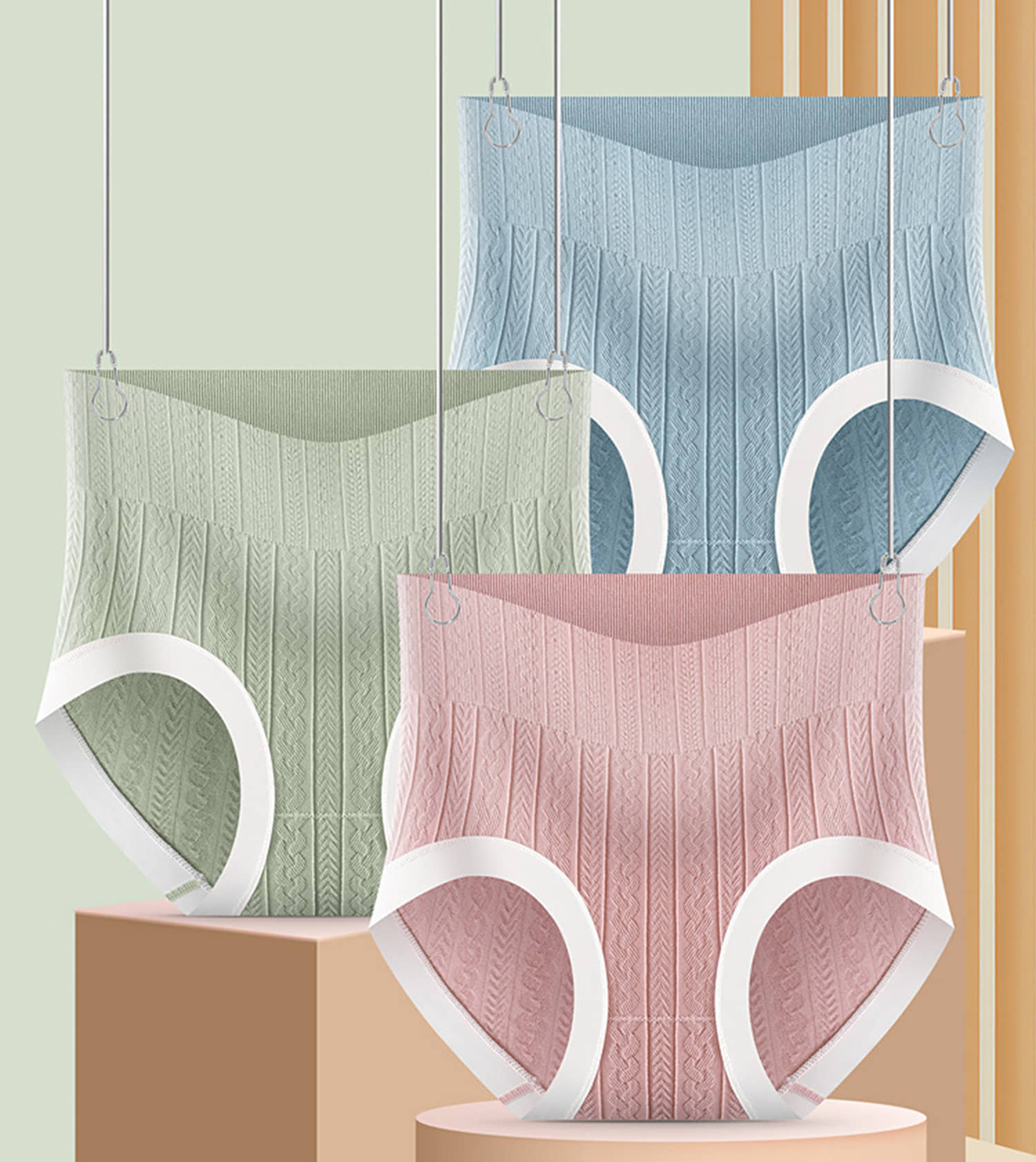 Flenzy Pack of 3 Nylon Hipster For Women ( Multicolor7 )
