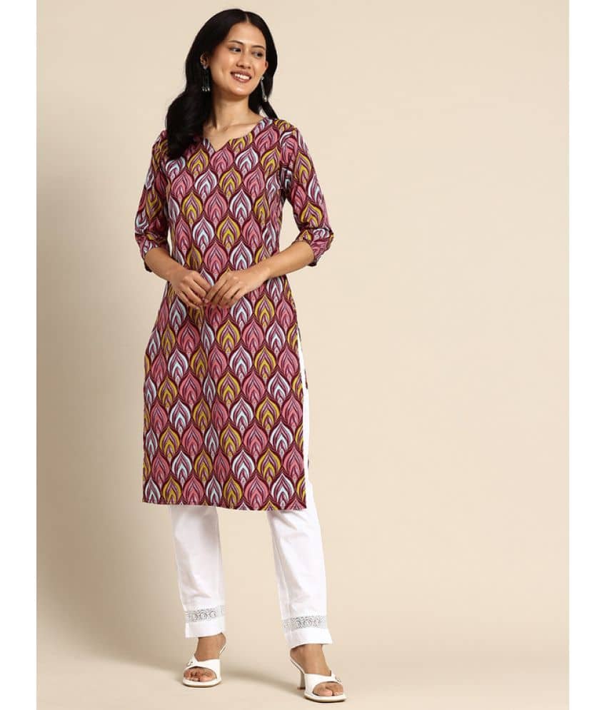 KETAKI FASHION Pack of 1 Crepe Printed Straight Women's Kurti - ( Multicolor ) - Kurtis, Tunics | Buy online on ZillyBuy