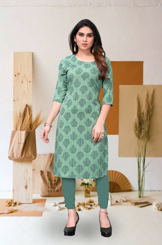 KETAKI FASHION Pack of 1 Crepe Printed Straight Women's Kurti - ( Multicolor ) - Kurtis, Tunics | Buy online on ZillyBuy
