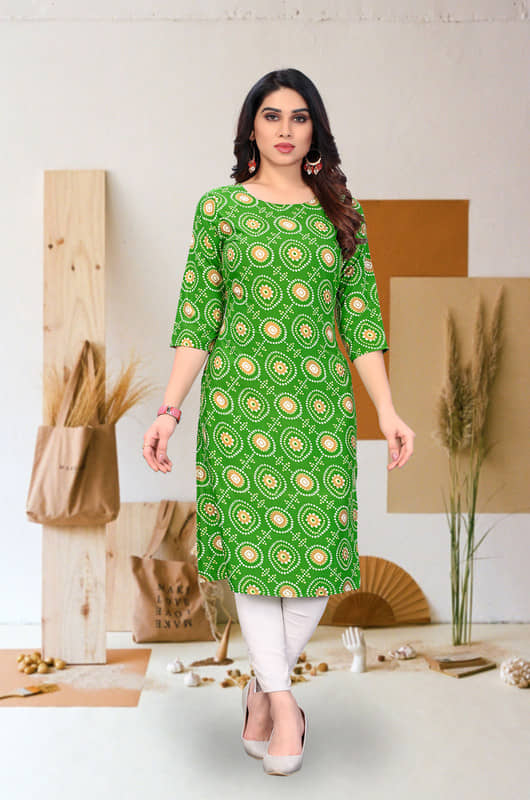 KETAKI FASHION Pack of 1 Crepe Printed Straight Women's Kurti - ( Multicolor ) - Kurtis, Tunics | Buy online on ZillyBuy