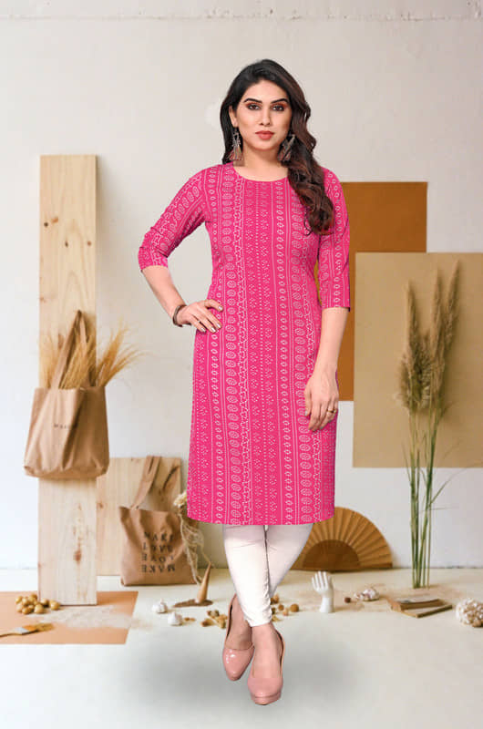 KETAKI FASHION Pack of 1 Crepe Printed Straight Women's Kurti - ( Multicolor ) - Kurtis, Tunics | Buy online on ZillyBuy