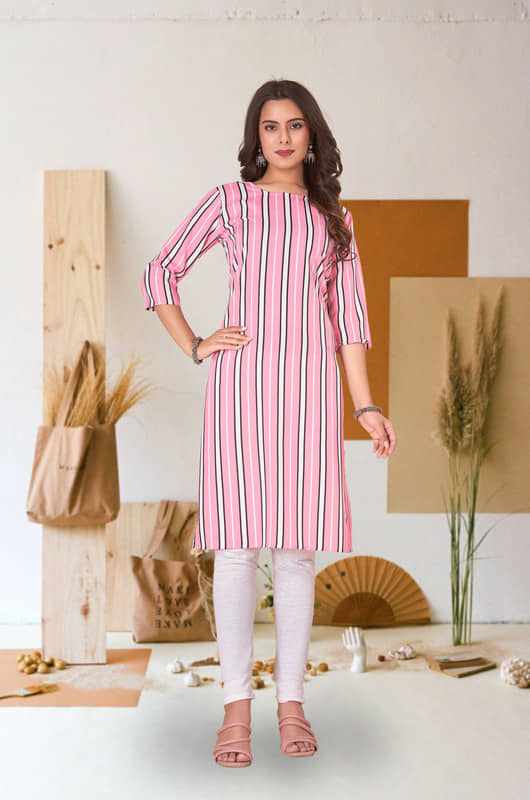 KETAKI FASHION Pack of 1 Crepe Printed Straight Women's Kurti - ( Multicolor ) - Kurtis, Tunics | Buy online on ZillyBuy