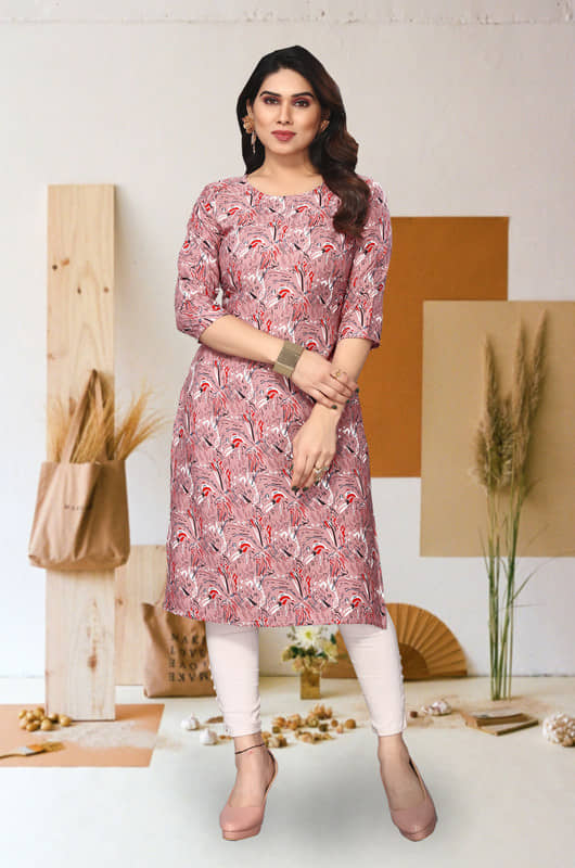 KETAKI FASHION Pack of 1 Crepe Printed Straight Women's Kurti - ( Multicolor ) - Kurtis, Tunics | Buy online on ZillyBuy